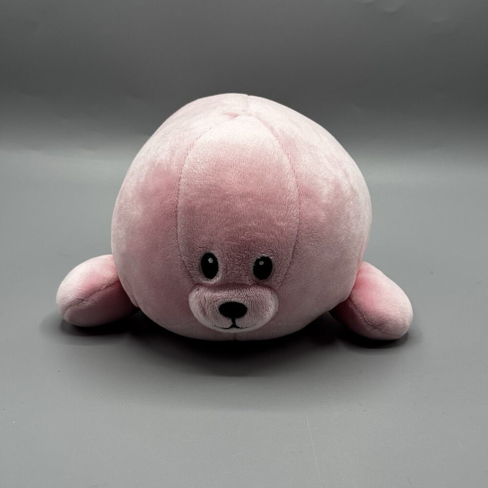 Ty Baby Doodles Pink Seal Plush Stuffed Animal 8” Soft Features
